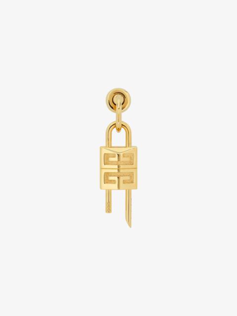 LOCK EARRING IN METAL