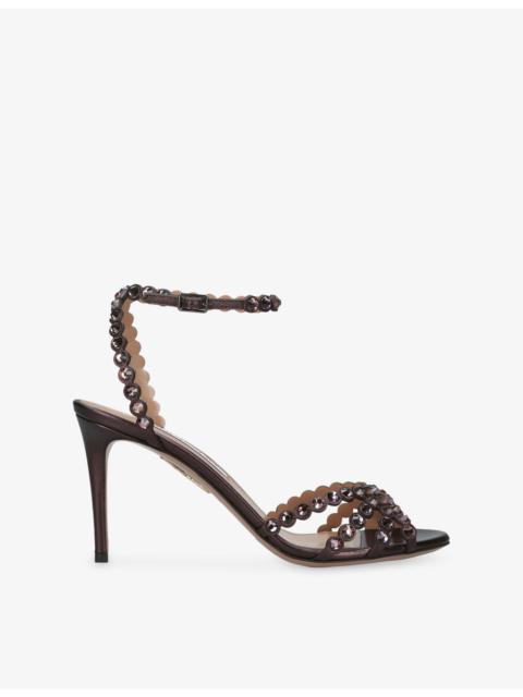 AQUAZZURA Tequila 85 Leather Sandals