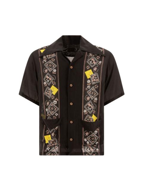 Kapital floral-pattern detailing shirt