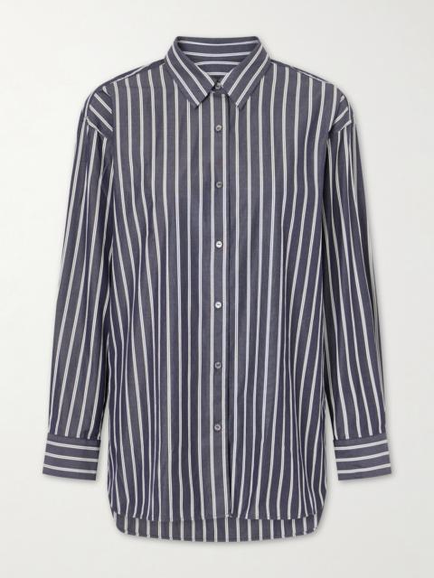 NILI LOTAN Yorke Striped Cotton Shirt