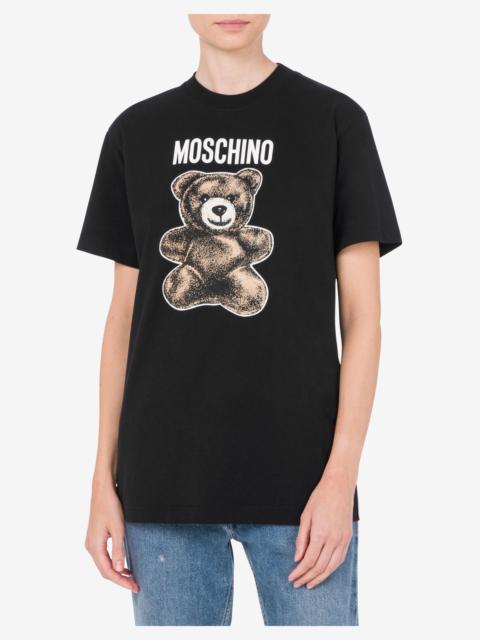 Moschino ORGANIC JERSEY T-SHIRT MOSCHINO TEDDY BEAR