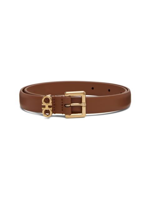 Brown Fixed Gancini Belt
