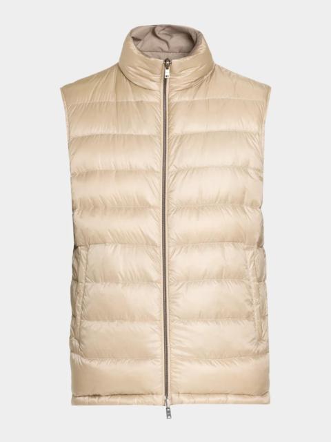 Herno Men's Cotton-Cashmere Puffer Vest