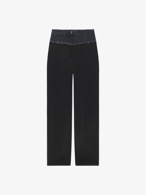 Givenchy OVERSIZED JEANS IN MIXED DENIM