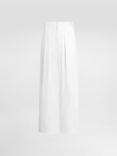 Dolce & Gabbana Stretch cotton gabardine trousers
