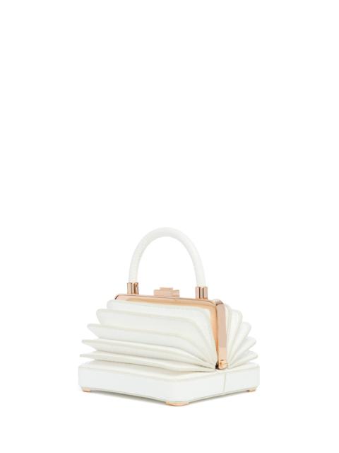 GABRIELA HEARST Small Diana Bag in White Snakeskin