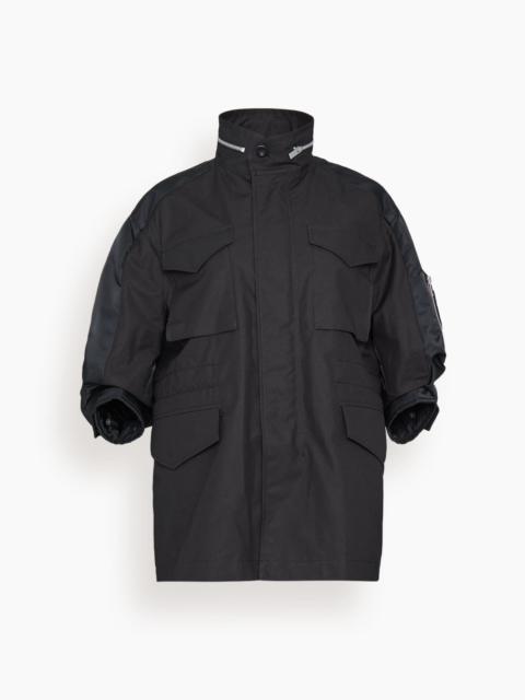 sacai Cotton Weather Jacket in Black