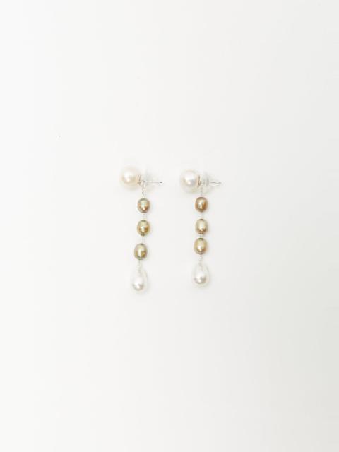 Sophie Buhai Small Passante Earrings — Pistachio Pearl
