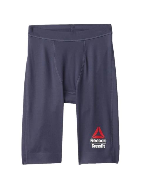 Reebok logo-print swim shorts