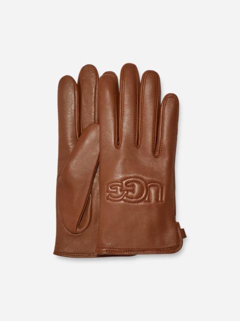 UGG ® Women's Shorty Logo Glove in Chestnut