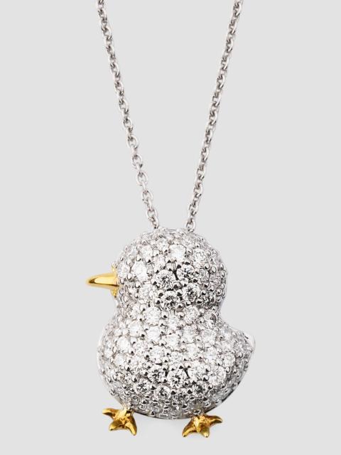 ROBERTO COIN Women's 18K Two-Tone Gold & 0.78 TCW Diamond Chick Pendant Necklace - White Yellow Gold