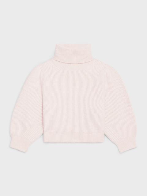 CELINE CROPPED TURTLENECK SWEATER IN BRUSHED CASHMERE