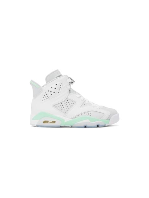 Jordan Grey & White Air Jordan 6 Retro Sneakers