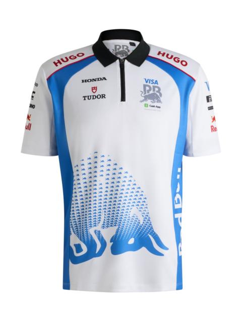 HUGO X VCARB FANWEAR POLO SHIRT WITH DEGRADÉ BULL MOTIF