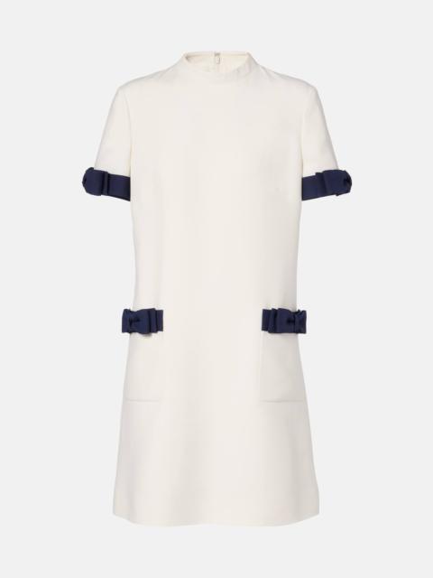 Valentino Crepe Couture bow-detail minidress
