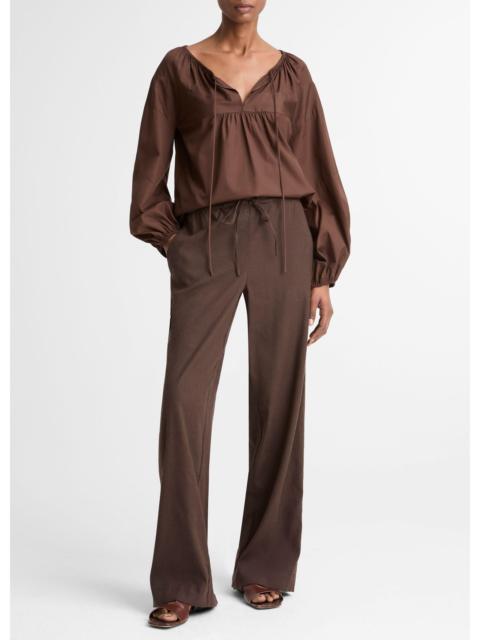 Vince Linen-Blend Drawstring Pant
