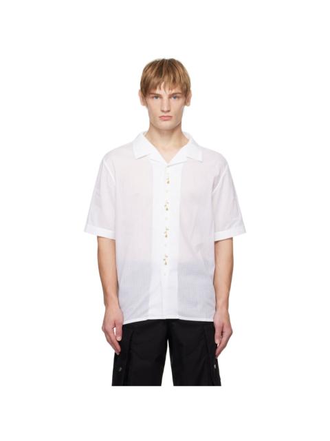 GmbH White Short Sleeve Bowling Shirt