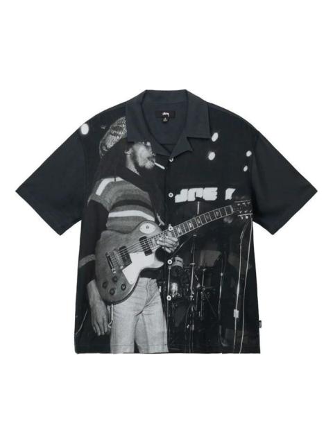 Stüssy Stussy Bob Marley Open Collar T-Shirt 'Black' 311048
