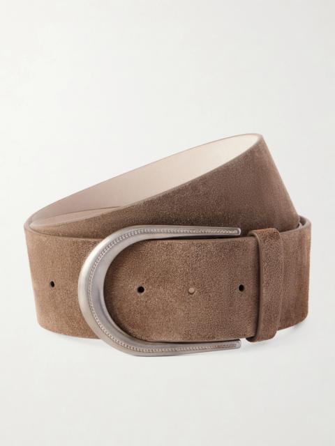Brunello Cucinelli Bead-embellished Suede Belt