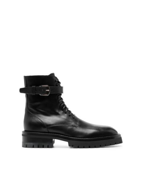 Cisse leather combat boots