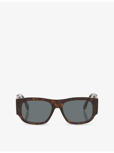 FENDI FE40156I Fendi Diagonal Rectangular-Frame Acetate Sunglasses