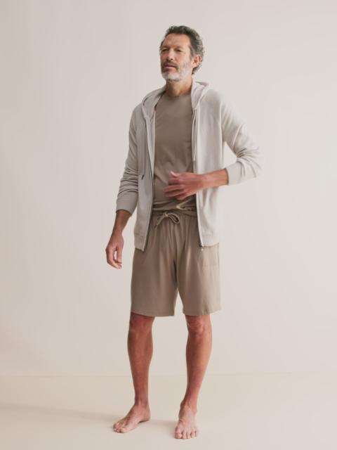 Derek Rose Men's T-Shirt Basel Micro Modal Stretch Taupe