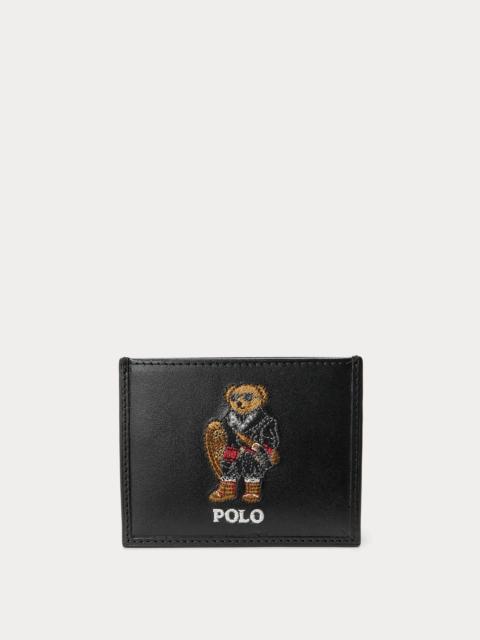 Polo Ralph Lauren Polo Bear Leather Card Case