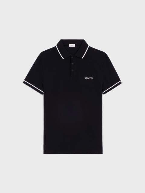 CELINE classic polo shirt in cotton piqué
