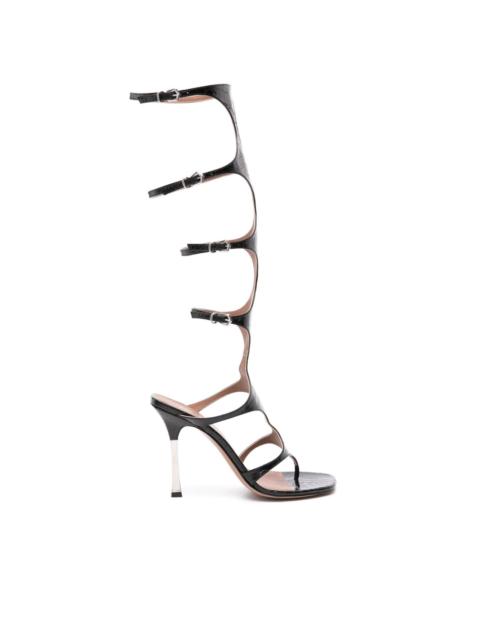 PARIS TEXAS 100mm Uma knee-high sandals