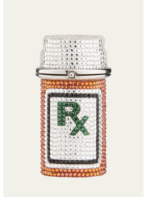 JUDITH LEIBER Prescription Bottle RX Crystal Pillbox