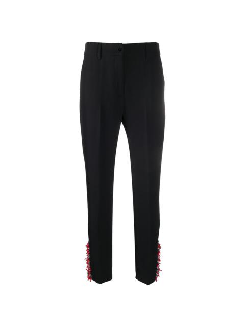 Blumarine high-waisted embellished trousers