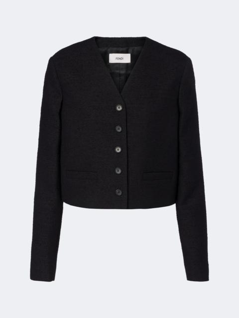 FENDI Wool-blend bouclé jacket