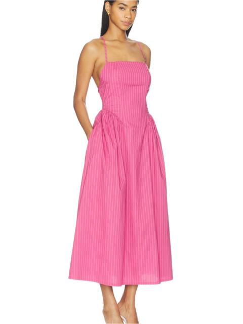 PISTOLA Sadee Open Back Dress