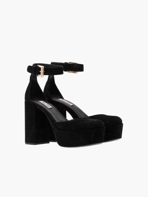 Miu Miu Suede platform pumps