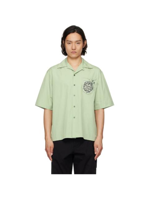Marni Green Cotton Poplin Shirt