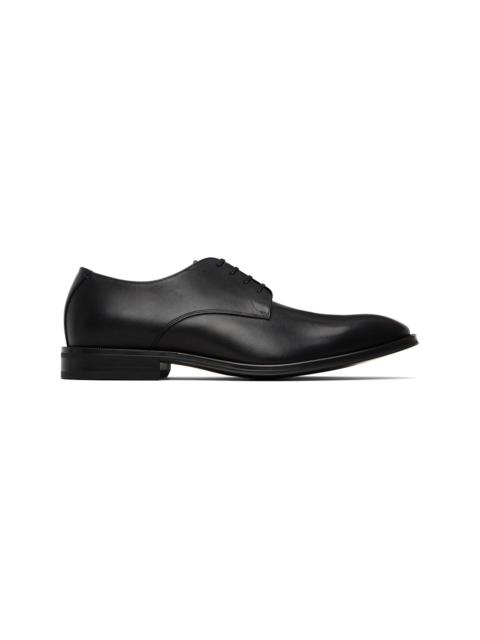 BOSS Black Leather Stitching-Detail Derbys