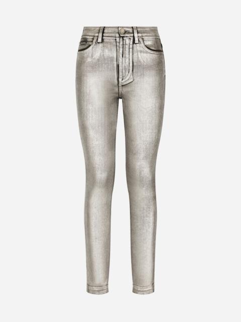 Dolce & Gabbana Coated denim Audrey jeans