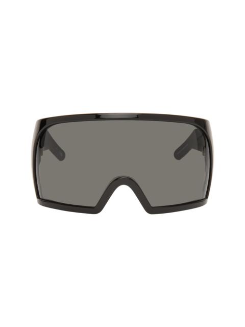 Rick Owens Black Kriester Shiny Sunglasses