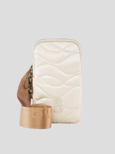 BOGNER Johanna Bavarian wool smartphone pouch in Cream