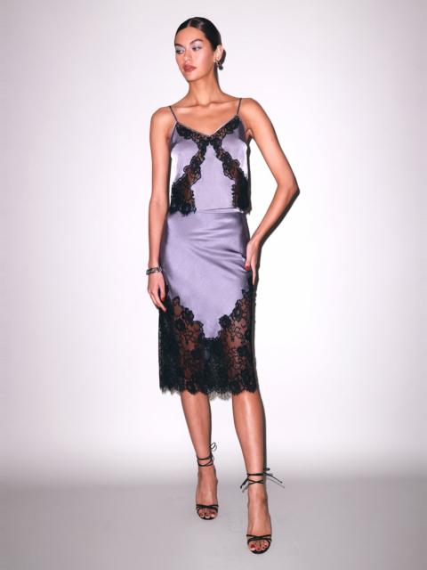 Fleur du Mal Juliet Lace Silk Skirt