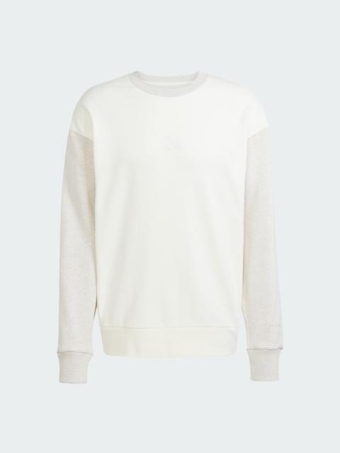adidas All SZN French Terry Colorblock Crew Sweatshirt