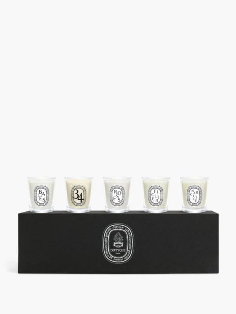 Diptyque Set of 5 miniature iconic candles - Pre-composed