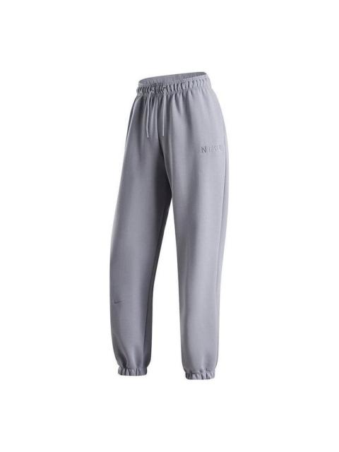 Nike (WMNS) Nike Training Sports Leg Knitted Trousers 'Grey' HF0423-012