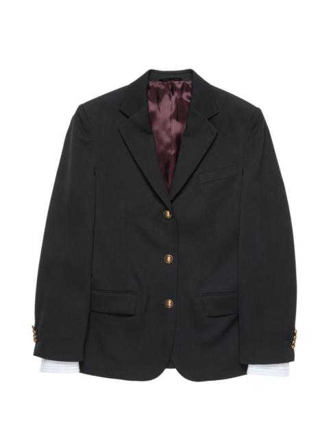 Acne Studios layered wool suit jacket