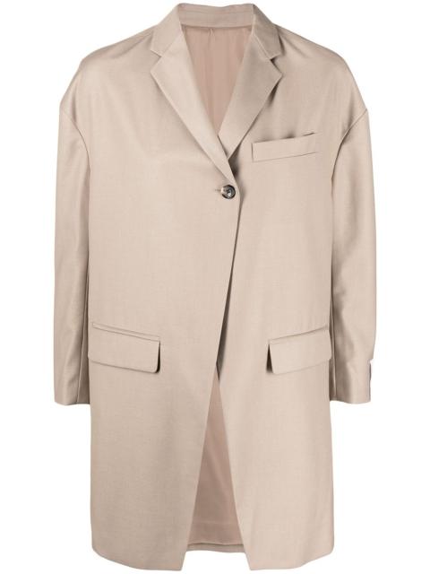 rokh single-breasted asymmetric blazer