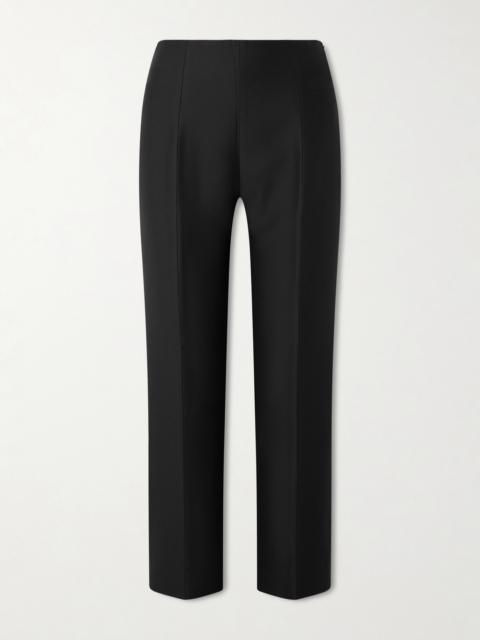TOTEME Wool And Silk-blend Straight-leg Pants