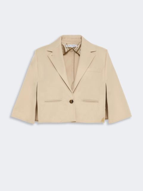 Max Mara ACCENTO Water-repellent gabardine cape - STONE