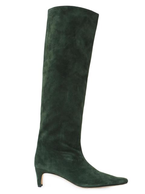 STAUD Women's Wally Suede Knee-High Boots - Pine