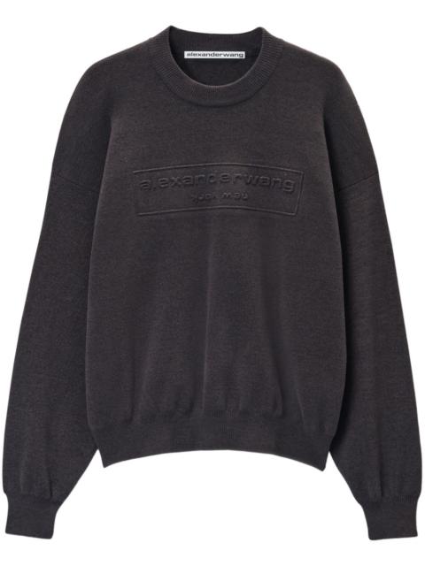 Alexander Wang logo-embossed sweater