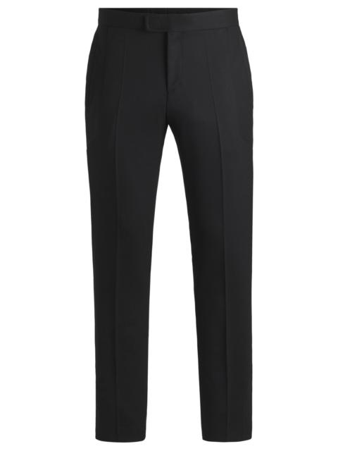HUGO SLIM-FIT SUIT TROUSERS IN WOOL TWILL